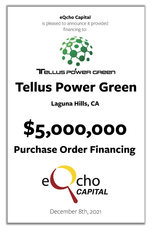 tellus power green funding deal