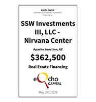 ssw investments for Nirvana Center